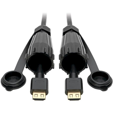 Tripp Lite HDMI CABLE HIGH-SPEED 2 IP68 CONNECTORS INDUSTRIAL ETHERNET 12FT P569-012-IND2