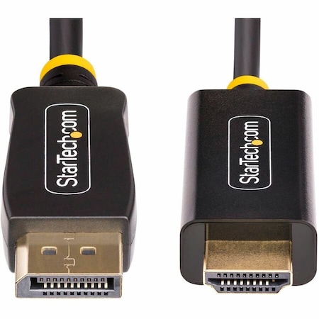 Startech.Com 6.6FT 2M DISPLAYPORT TO HDMI ADAPTER CABLE, 4K 60HZ WITH HDR, DP TO HDMI 2.0B, ACTIVE VIDEO 6F-DP-HDMI-4K60-HDR