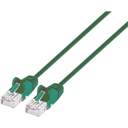 Intellinet Network Solutions CAT6 U/UTP SLIM NETWORK PATCH CABLE, 14 FT., GREEN 744126