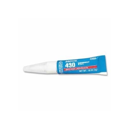 Loctite 430, Super Bonder Instant Adhesive, 3 g, Tube, Clear, 10PK 442-233973