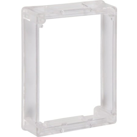 Safety Technology International Pull Station Guard Spacer, Polycarbonate, 4 in W x 6 in H x 1 1/2 in D, Clear STI-1331