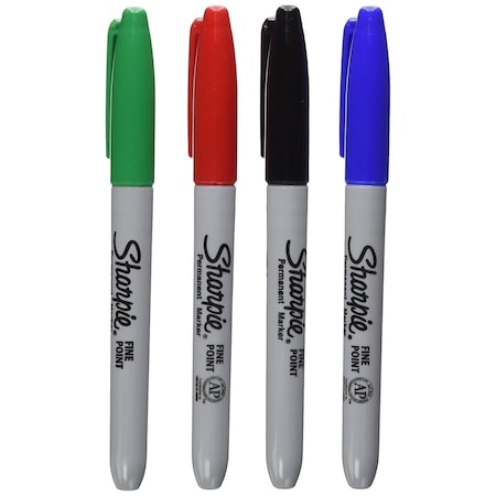 Sharpe Manufacturing Sharpie  Sharpie Permanent Markers, Fine Point, Assorted Colors 1921559