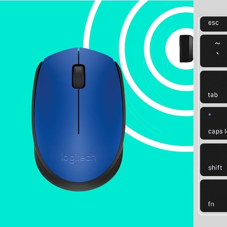 Logitech WIRELESS MOUSE M170 BLUE 910-004800