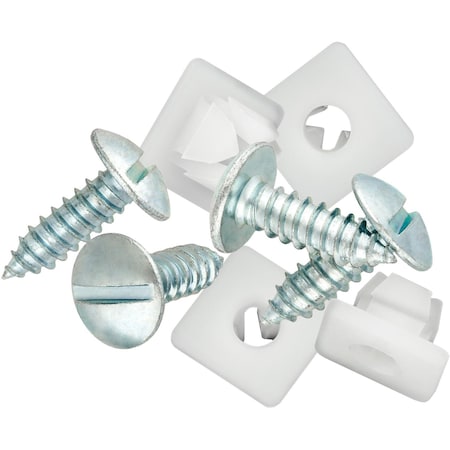 Auveco License Plate Hardware Bag(4 Piece 9603 And 11719), 50PK 16670