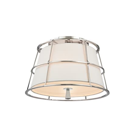 Hudson Valley Lighting Savona 2 Light Semi Flush 14.25 In. Polished Nickel 9814-PN
