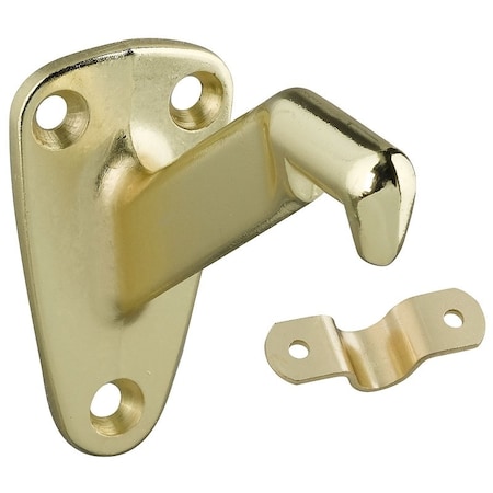National Hardware Handrail Bracket, 250 lb, Zinc, Brass N112-888