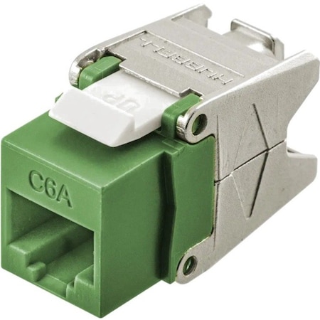 Hubbell Premise Wiring JACK, HJU6A, CAT6A, UNI, GN HJU6AGN