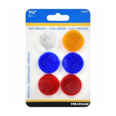 Hillman 6Pk 1-1/4" Reflector 847201