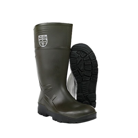 Heartland Footwear Green polyurethane steel toe boot, PR 80151-07