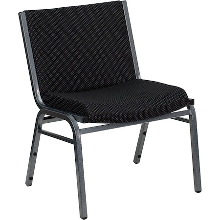 Flash Furniture Fabric Stack Chair, Black XU-60555-BK-GG