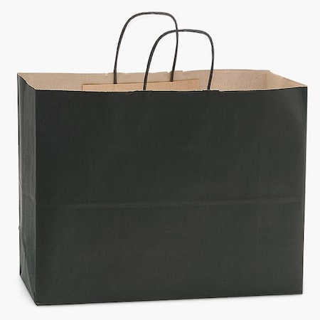 Nashville Wraps Black Recycled Kraft Bags, Vogue 16x6x12", 100PK HVTBK