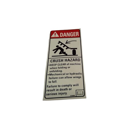 Cnh DECAL, CNH OEM 87658699 87658699