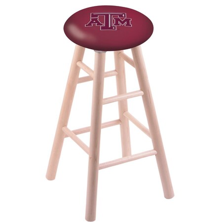 Holland Bar Stool Co Maple Counter Stool, Natural Finish, Texas A&M Seat RC24MSNat