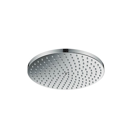 Axor ShowerSolutions Showerhead 240 1-Jet Powder Rain, 2.5 GPM in Chrome 28612001