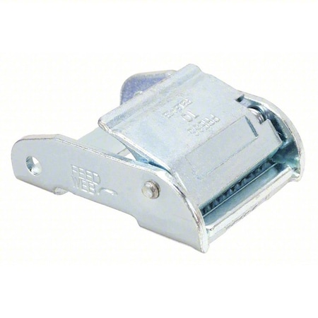 Bulk-Strap Cam Buckle, 2" W, Silver, PK2 MC2