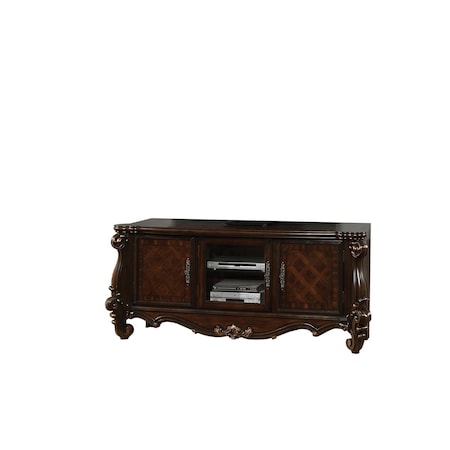 Homeroots 74in Dark Brown Solid Wood 347487
