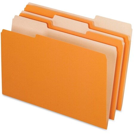 Tops Business Forms Pendaflex, INTERIOR FILE FOLDERS, 1/3-CUT TABS, LEGAL SIZE, ORANGE, 100PK 435013ORA