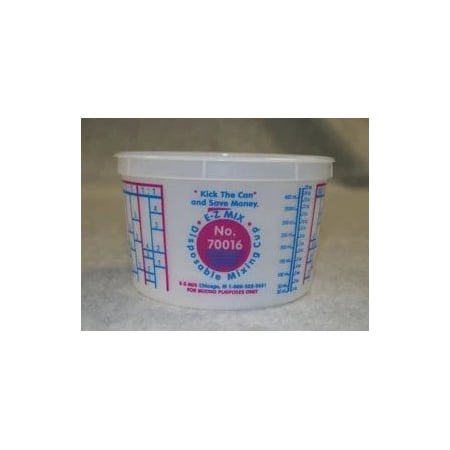 E-Z Mix EMX-70016L 1-Pint Plastic Mixing Cup Lids; Box Of 100 EMX-70016L