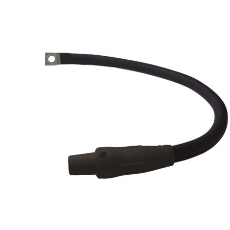 Power Assemblies Type W Pigtail 400A 4/0 AWG Series 16 Female Camlock to Lug 3 ft, Black 40TW16003FLE