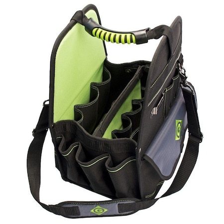 Greenlee Tool Bag, Polyester, Black, 27 Pockets 0158-24