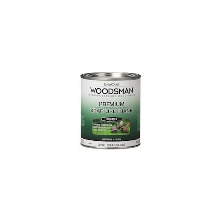 True Value Woodsman Spar Urethane, Indoor/Outdoor, Clear Gloss, Qt. SV12-QT