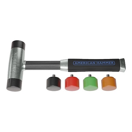 American Hammer Replaceable Tip Hammer, Aluminum, 2 lb AM2ARTAGG