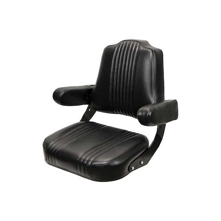 Uni Pro International Harvester 56/66 Original Seat Assembly, Pleated Black Vinyl 7745