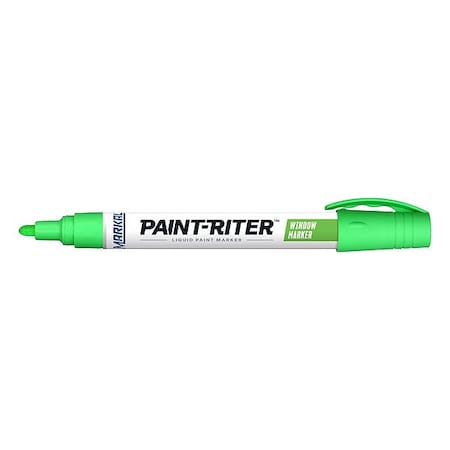 Markal Paint Marker, Medium Tip, Green Color Family, Paint 97451G