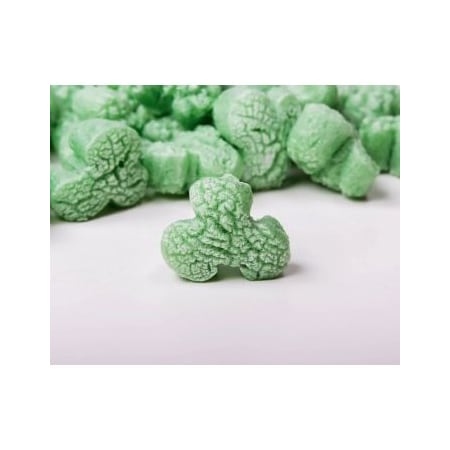 Bubblefast FunPak Shamrockss Packing Peanuts Plant Based Biodegradable Compostable 1.5 cu ft Bag FP 1.5-Green Shamrocks
