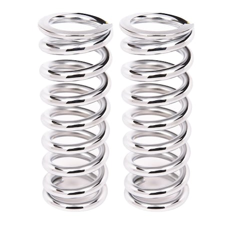Aldan American Coil-Over-Spring, 300 lbs. per in. Rate, 10 in. Length - Chrome, Pair 10-300CH2