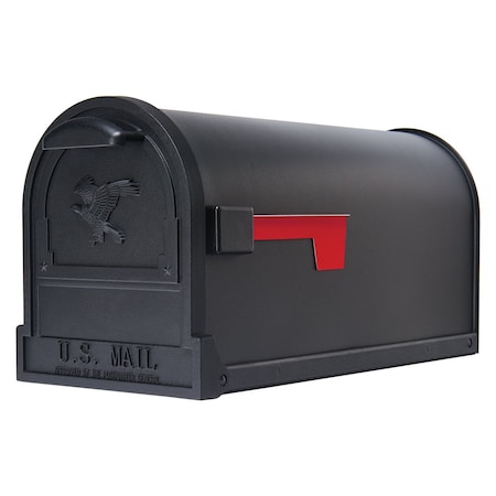 Architectural Mailboxes Arlington Post-Mount Mailbox, Black AR15B0AM