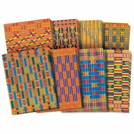 Roylco African Textile Paper, 8.5" x 11", 32 Sheets Per Pack, PK3 15273