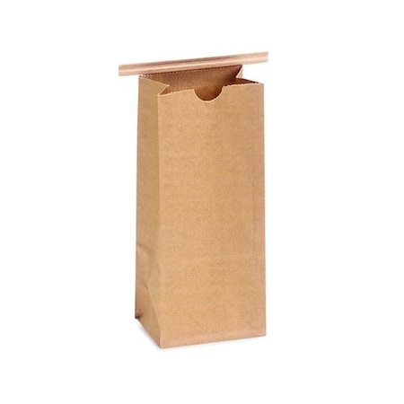 Nashville Wraps 100 PLA Lined 1 lb Kraft Coffee Bags, 4-1/4x2-1/2x10-1/2, 100PK CN1PLAM