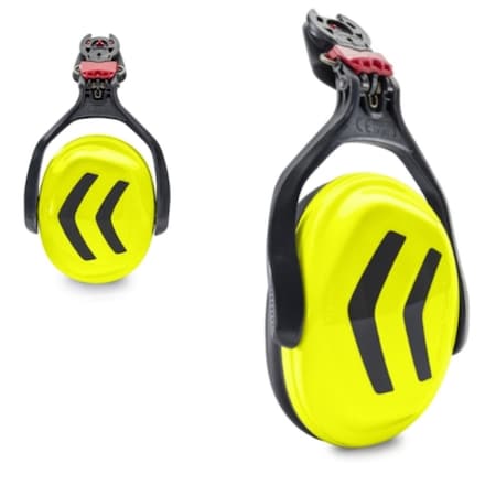 Protos Pfanner Earmuffs, Black and Yellow 100088