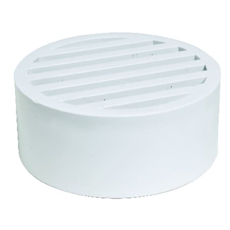 Plastic Trends NDS 4 in. White Round PVC Drain Grate 9P11