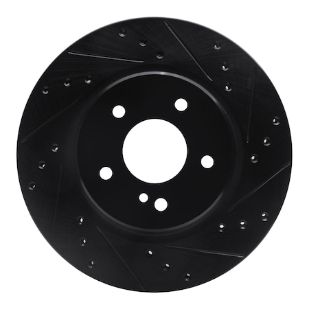 Dynamic Friction Co DFC Brake Rotor - Drilled and Slotted - Black 633-63040R