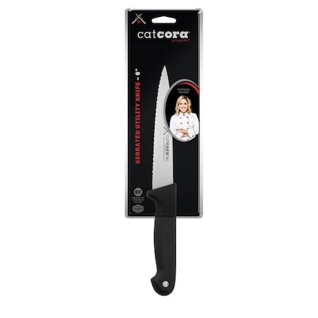 Cutlery-Pro NSF 4in Utility Knife, Serrated Soft Grip 38052