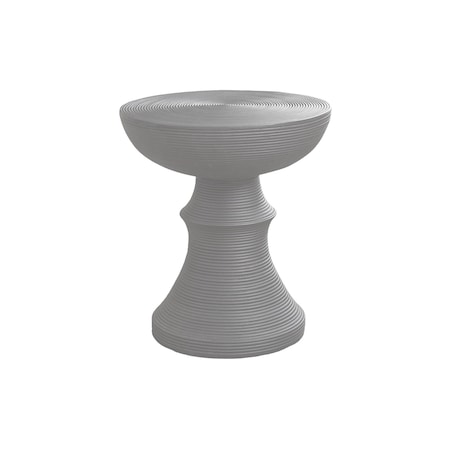 Monarch Specialties Accent Table 25"h, Indoor or Outdoor, Side Table, Nightstand, Round, Grey, Contemporary I 4144