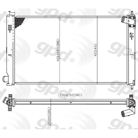 Global Parts Distributors Global Radiator 2979C