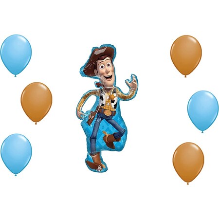 Loonballoon 44in. Woody Theme Balloon, Latex Set Cartoons Movie Character Balloons LB-96782