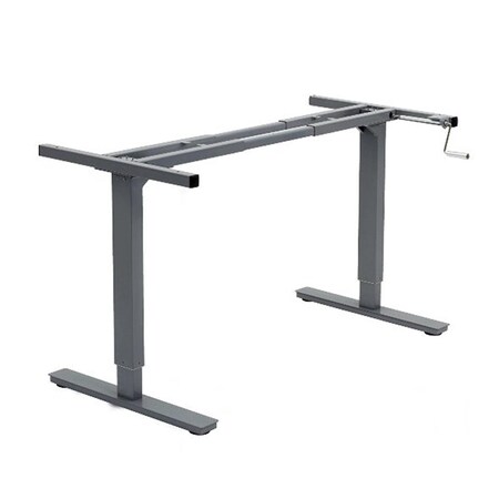 Canary Products Canary Modern Height Adjustable Crank Desk - Grey ABC256GR