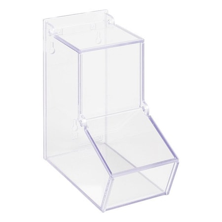 Poltex Lab Bulk Bin, Clear, 4 5/8 in L BLKBNLD4-W