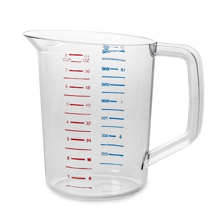 Rubbermaid Commercial BOUNCER MEASURING CUP 2 QT CLEAR SMFG321700CLR