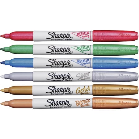 Sanford 2029678 Assorted Color Metallic Fine Point Permanent Marker 2029678