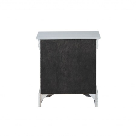 Homeroots 24" Platinum Two Drawers Nightstand 347111