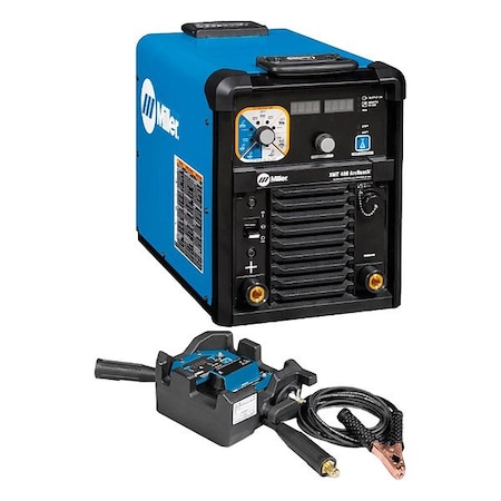 Miller Electric Multiprocess Welder Package, XMT 400, Phase Single-/Three-Phase , IncludesArcReach Stick/TIG Remote 951000114