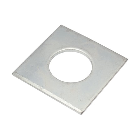 Zoro Select Square Washer, Fits Bolt Size 2 in , Steel Plain Finish Z8899-A