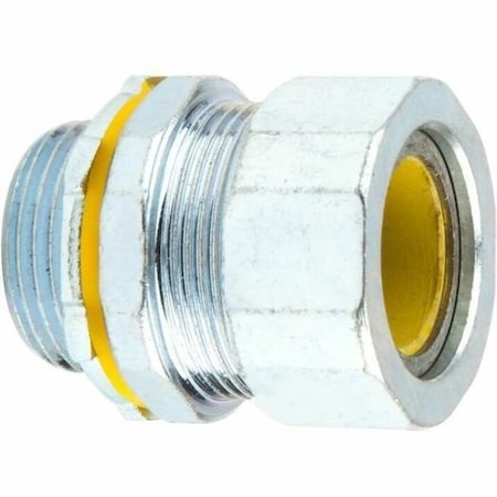 Dottie L.H. Dottie 3/4'' Steel Strain Relief Connector (Yellow Grommet), 10PK SR75B750