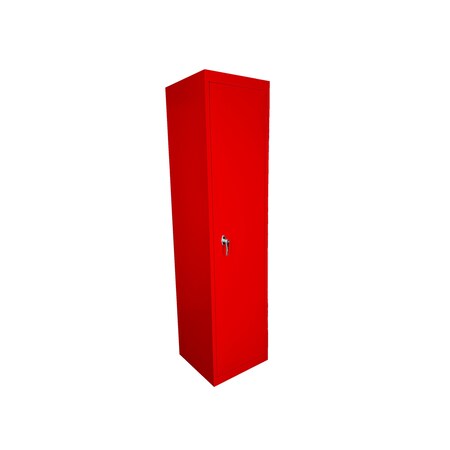 Steel Cabinets Usa Utility Storage Cabinet, 72 in H, 18 in W, 18 in D, Red, 4 Shelves FS-18-R