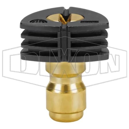 Dixon Quick Connect Soap Nozzle, No 40 Nozzle, 1/4 in Inlet, Straight Through Plug Connection NZ6540QCS